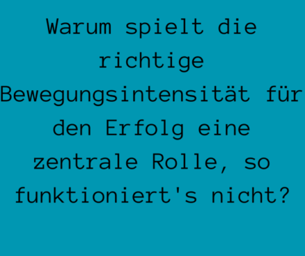 Heute um 1200 Uhr LIVE in unserer STARK & LEICHT Gruppe Warum spielt die richtige Bewegungsintensität eine zentrale Rolle – so funktioniert's nicht-2